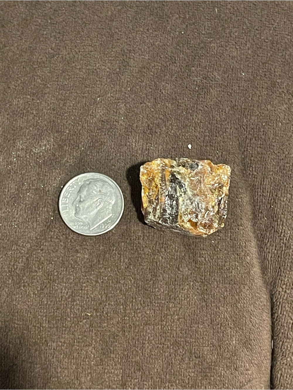 Raw Amber Nugget - Golden Brown